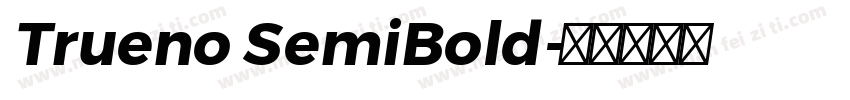 Trueno SemiBold字体转换